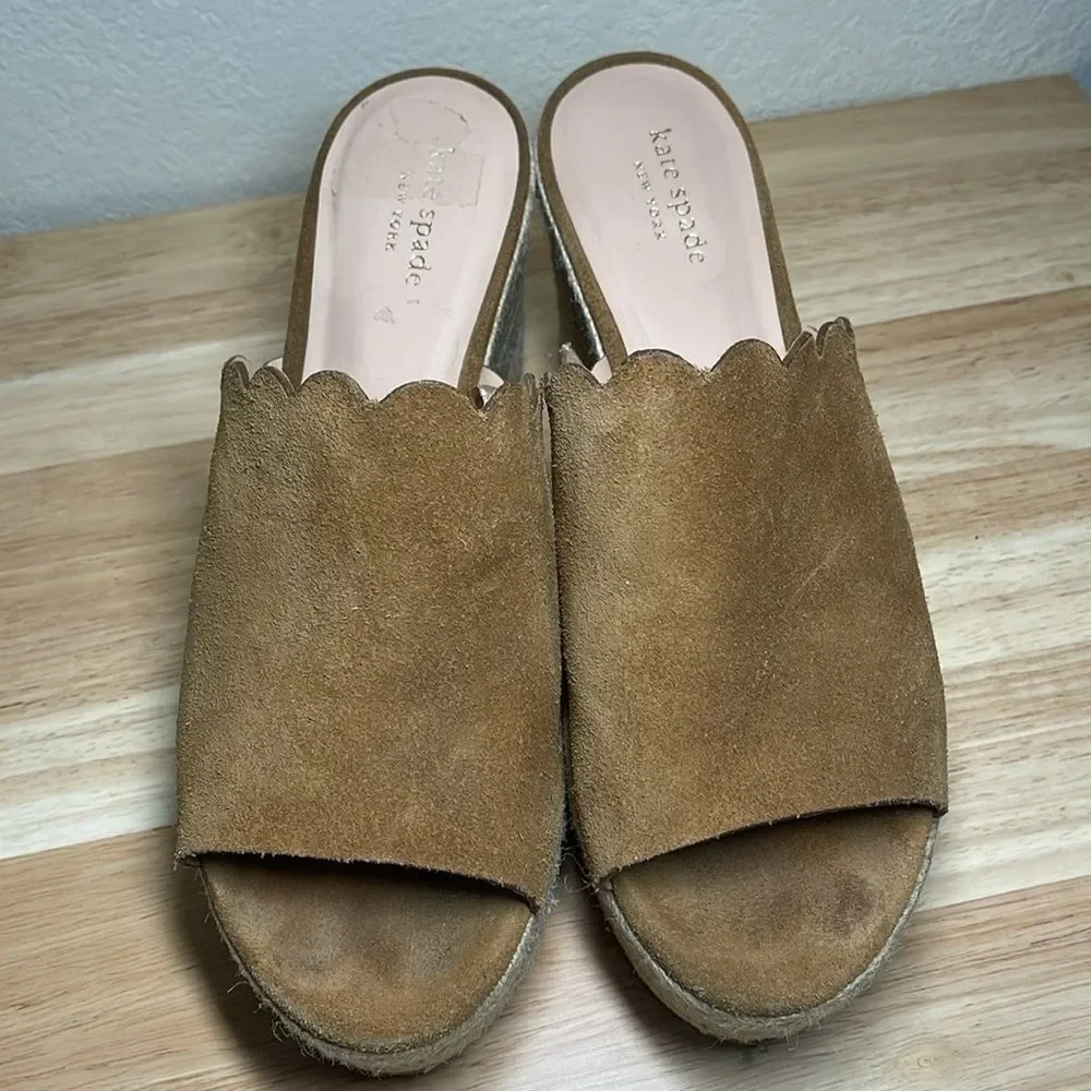 Kate Spade Toby Wedge Slip-On Sandal Size 10
